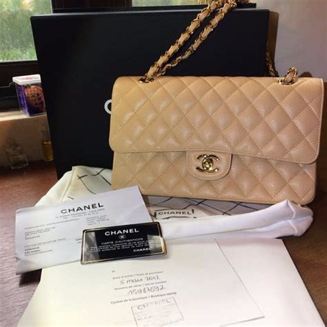 chanel beige classic handbag|authentic coco chanel handbags.